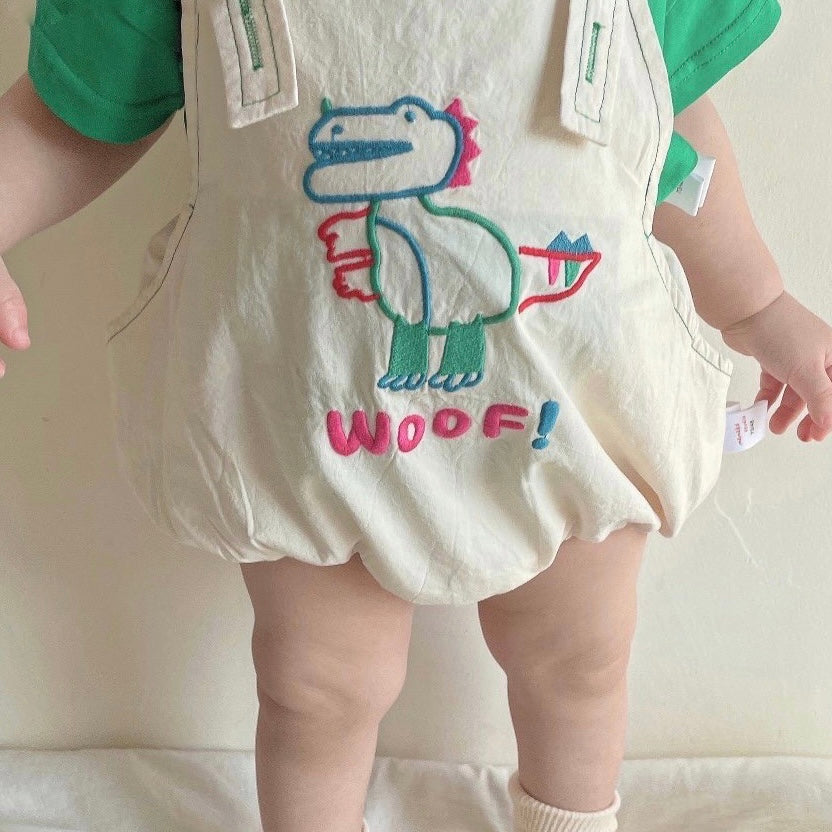 Colorful dinosaur overalls [N2613]