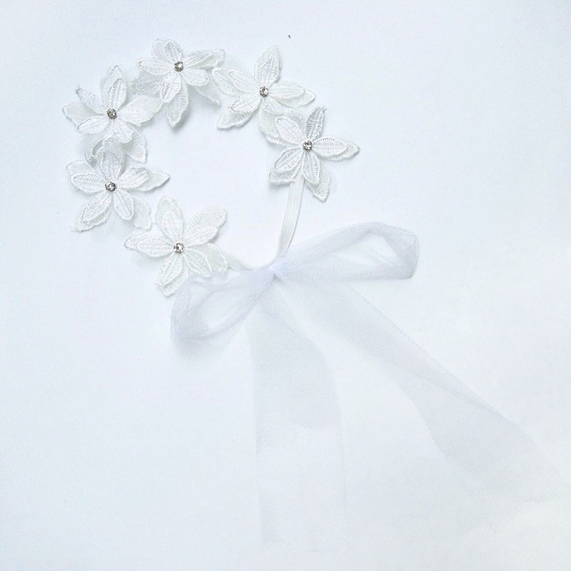 Lace flower hair band [A102]