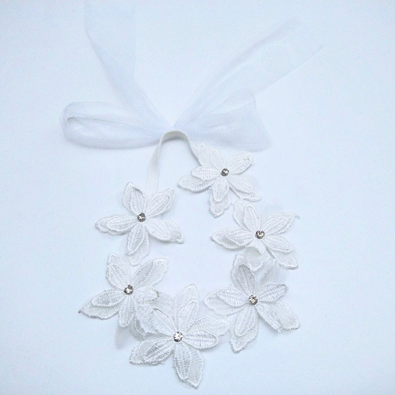 Lace flower hair band [A102]