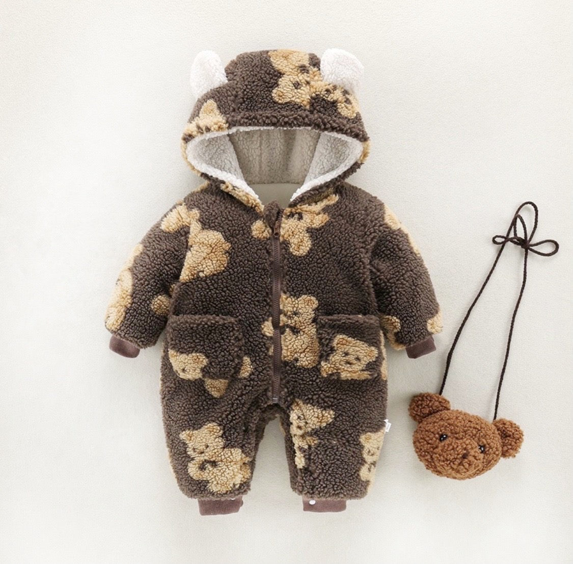 Bear child outerwear (with pochette) [N2101]