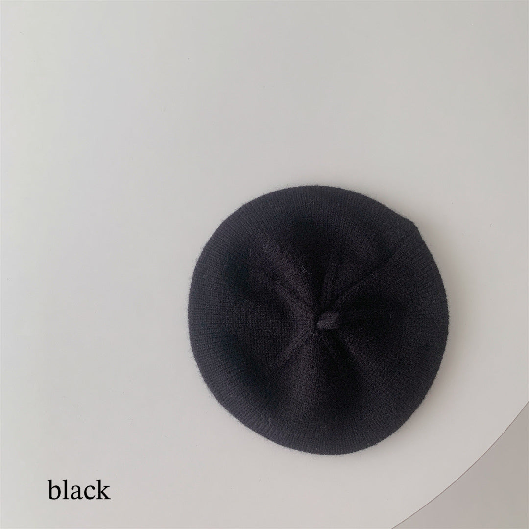 Knit beret (9color) [A184]
