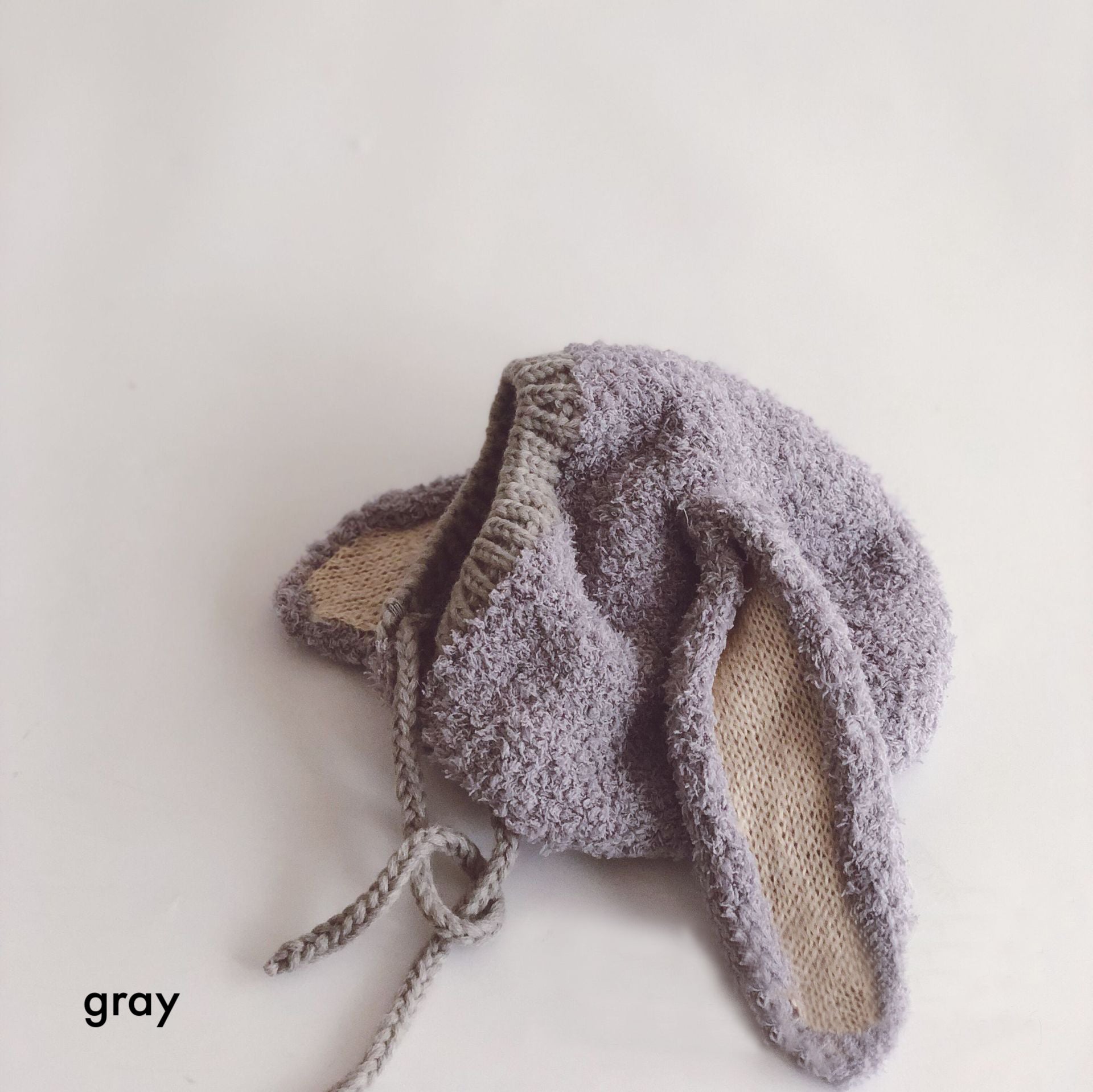 Rabbit ear knit bonnet [N2331]