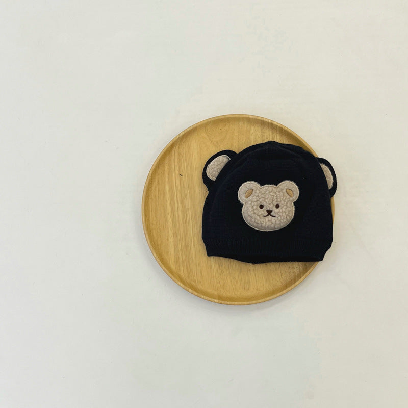 Bear knit hat [A165]