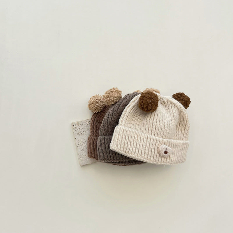 Bonbon bear knit hat [A154]