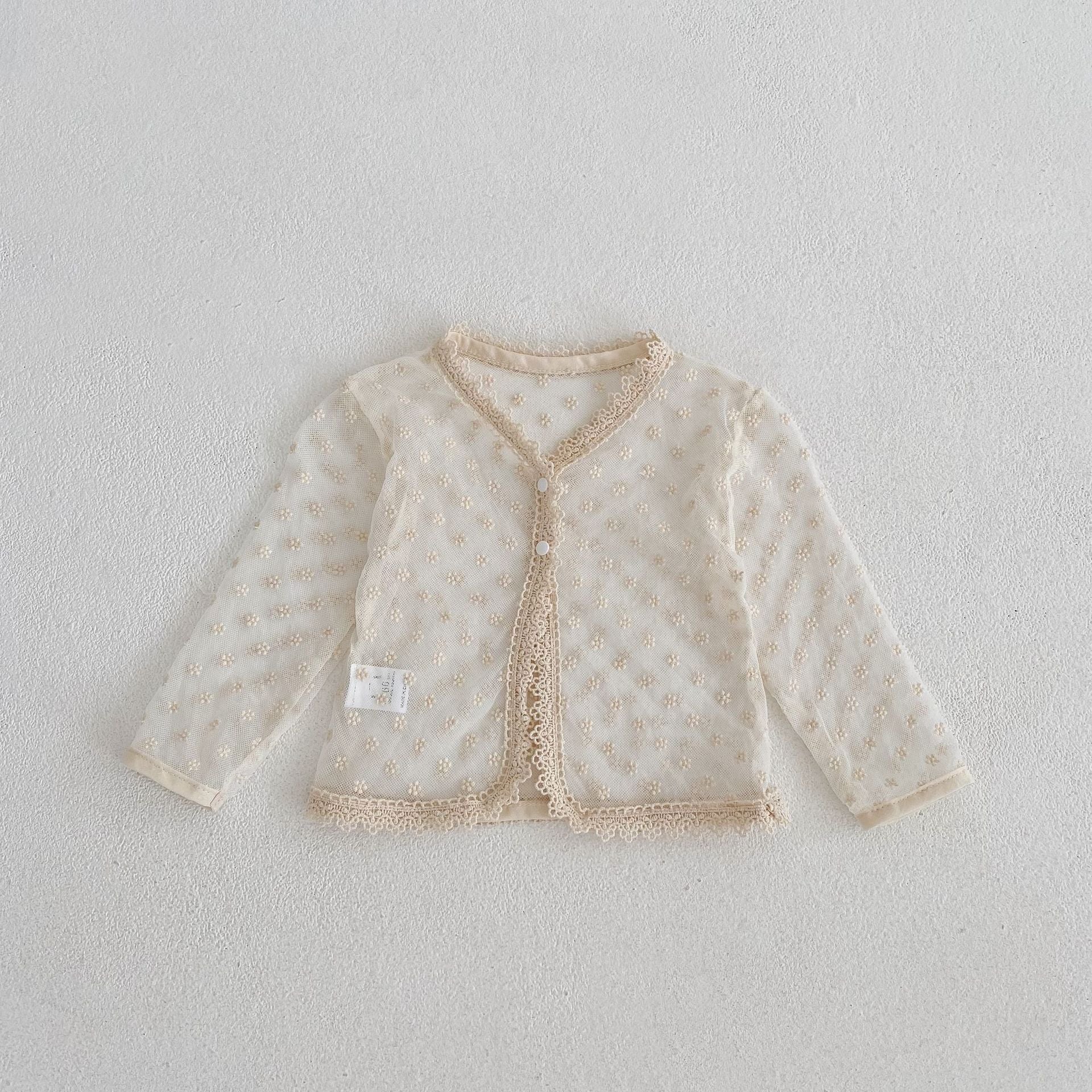 White see clearance through cardigan