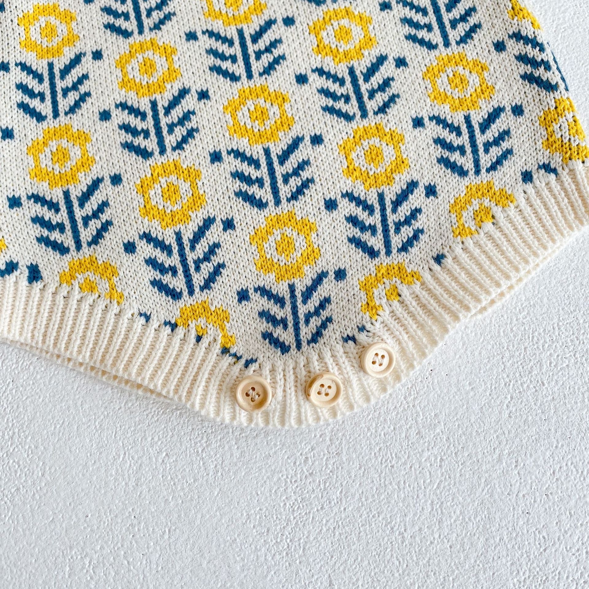 Dandelion knit cardigan/overalls [N2370]